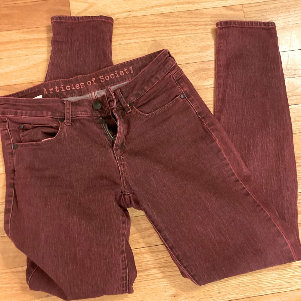 Articles of Society Maroon Jeans
